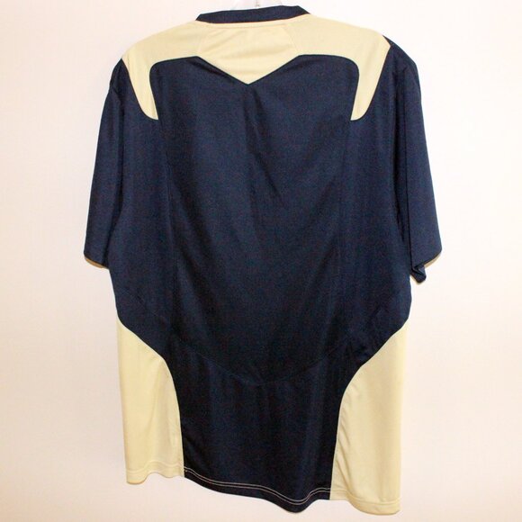 3/$77❤️Notre Dame Fighting Irish NCAA Adidas S/S crew neck jersey navy gold - Picture 8 of 11